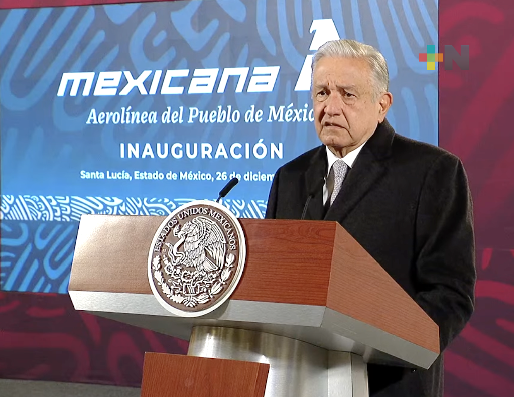Reinaugura el presidente operación de Mexicana de Aviación «Aerolínea del Pueblo de México»